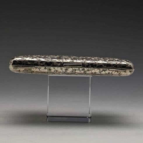 1897年 英国アンティーク 純銀製カードケース 両開き型 Frederick Marson